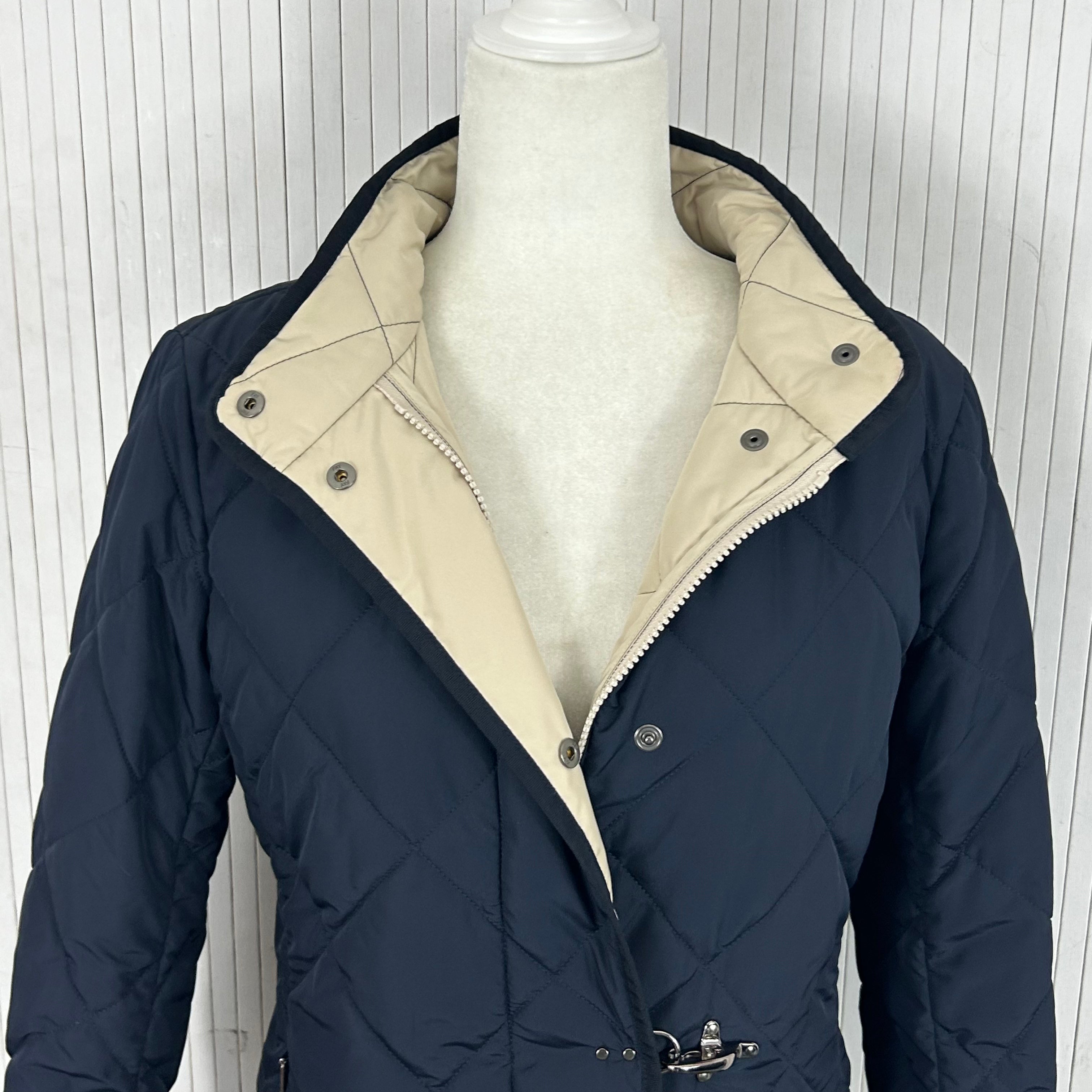 Fay Brand New Navy Quilted Lightweight Jacket M