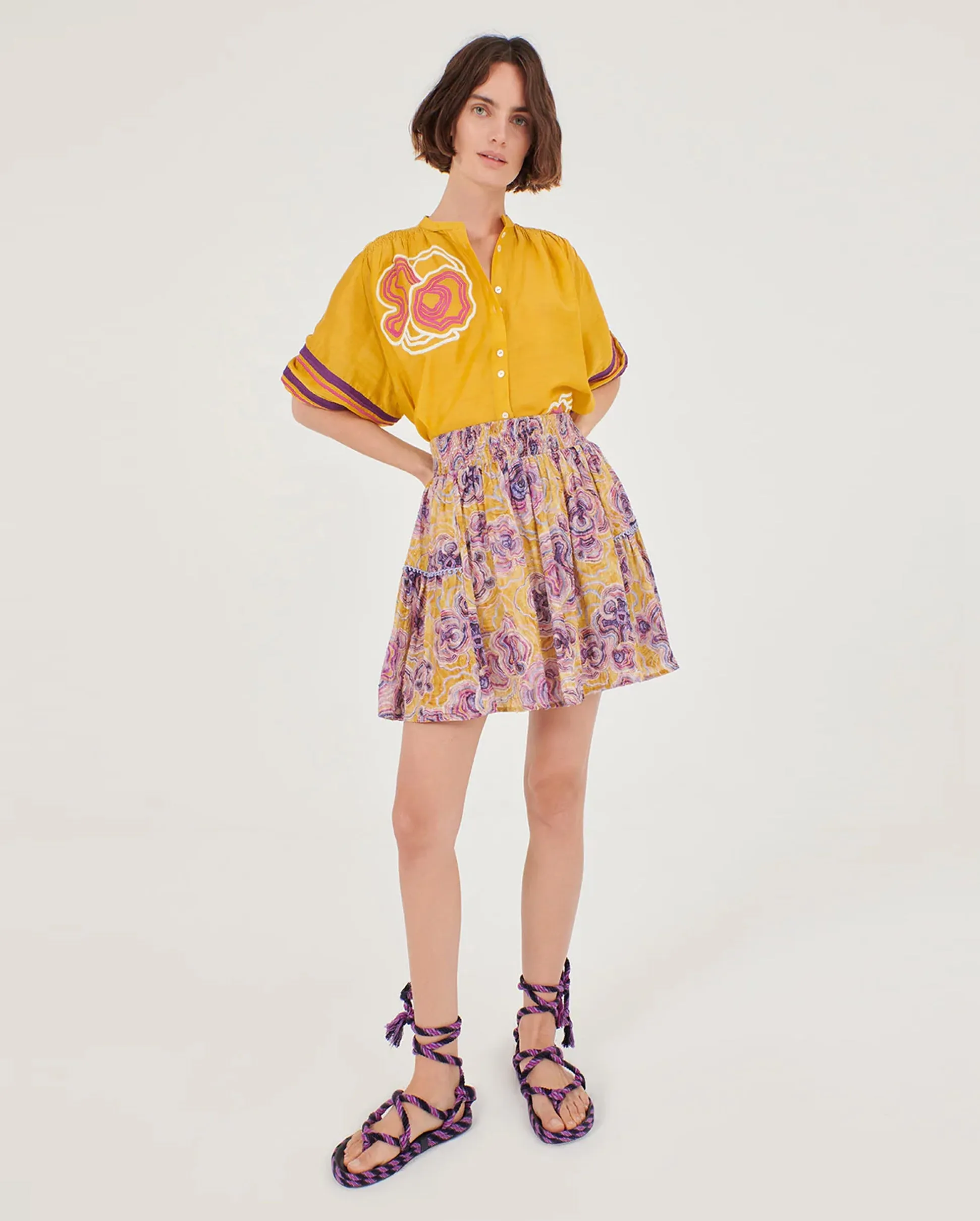 FEMI SKIRT / MIKKEL MUSTARD