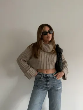 French Alps Crop Sweater - FINAL SALE