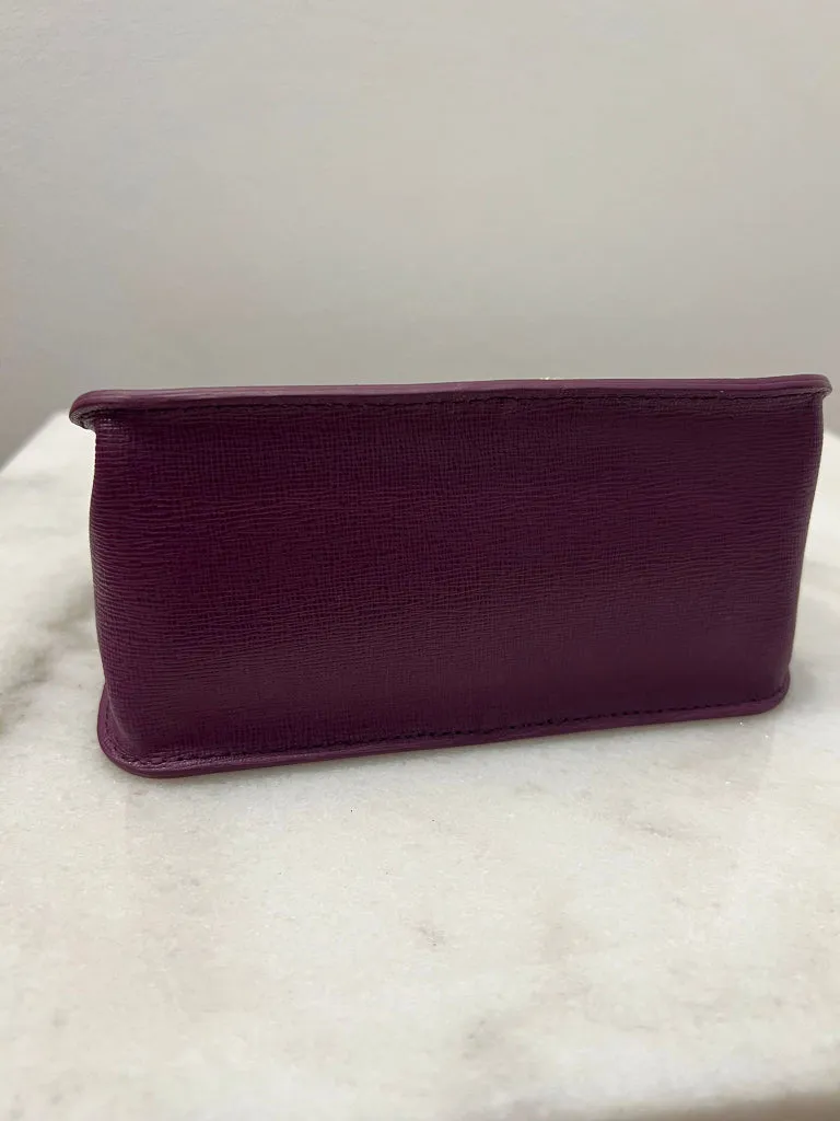 Furla Purple  Grape Structured Crossbody Bag