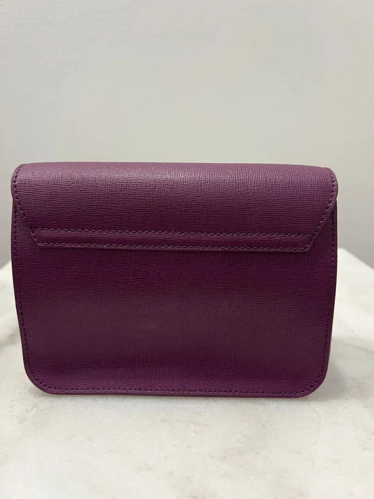 Furla Purple  Grape Structured Crossbody Bag