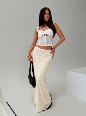 Gazet Maxi Skirt Cream