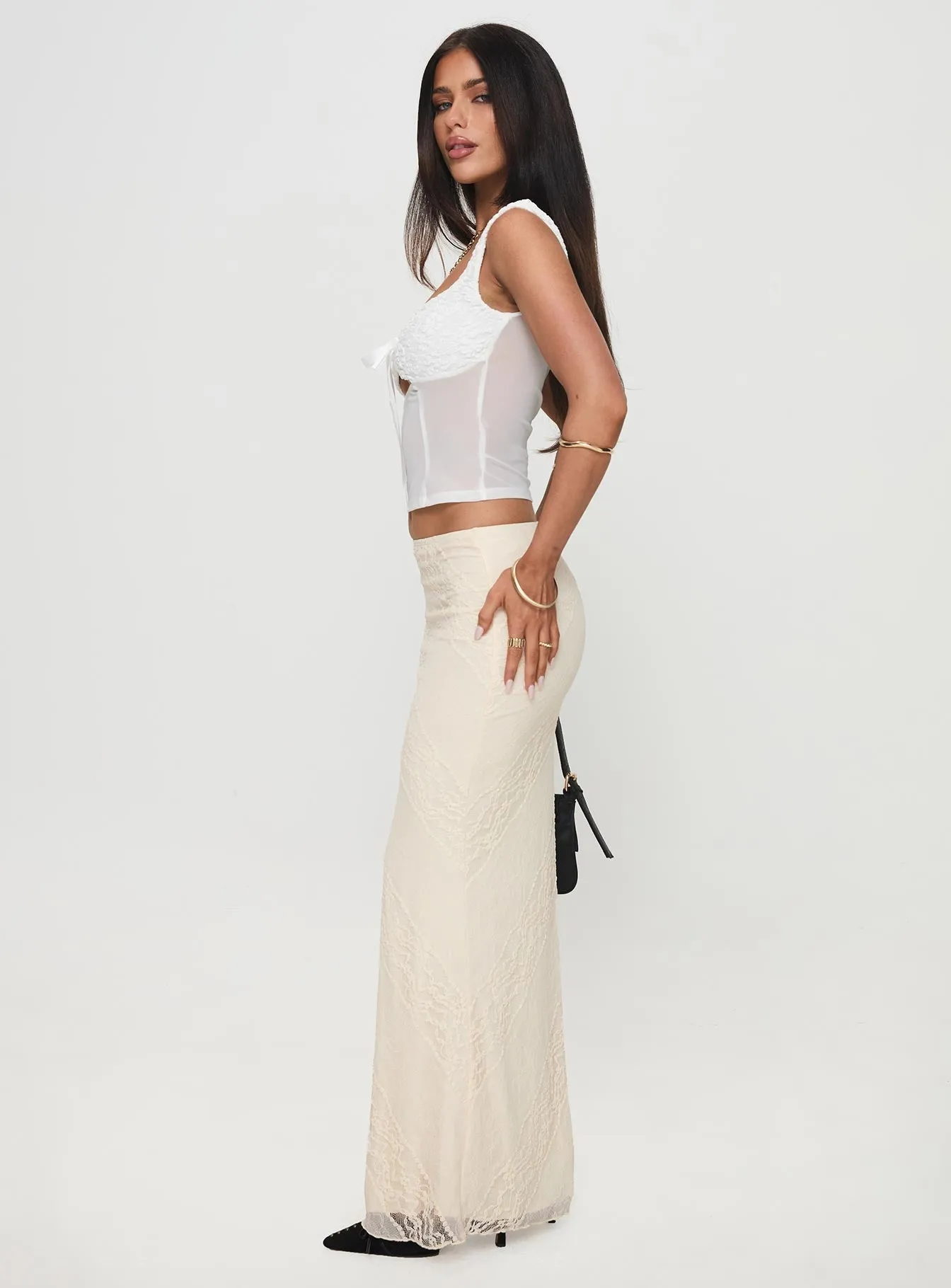 Gazet Maxi Skirt Cream