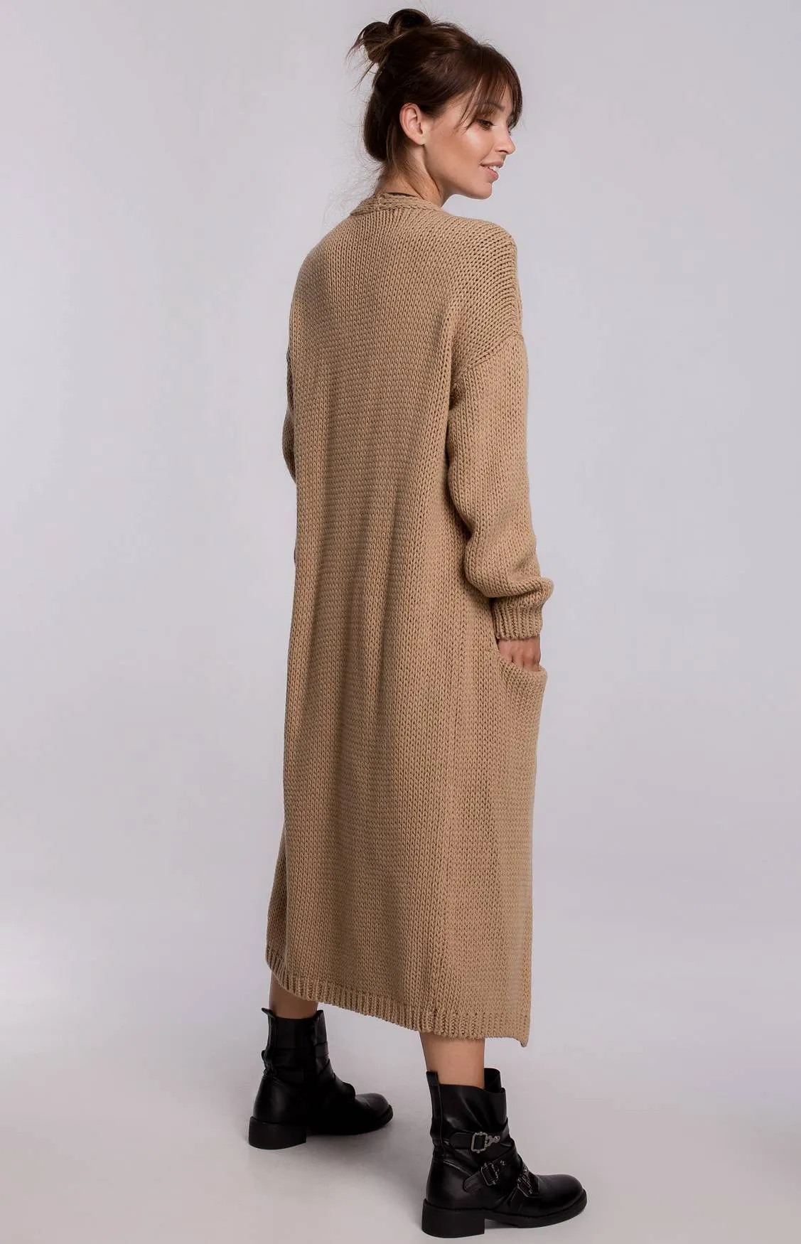 Gilet maxi camel