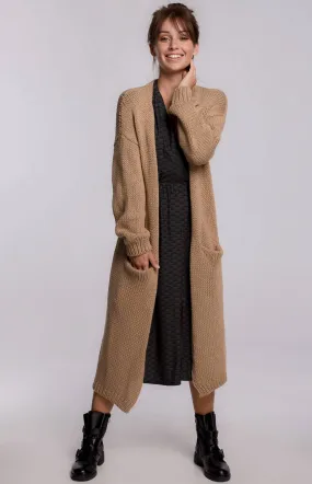 Gilet maxi camel