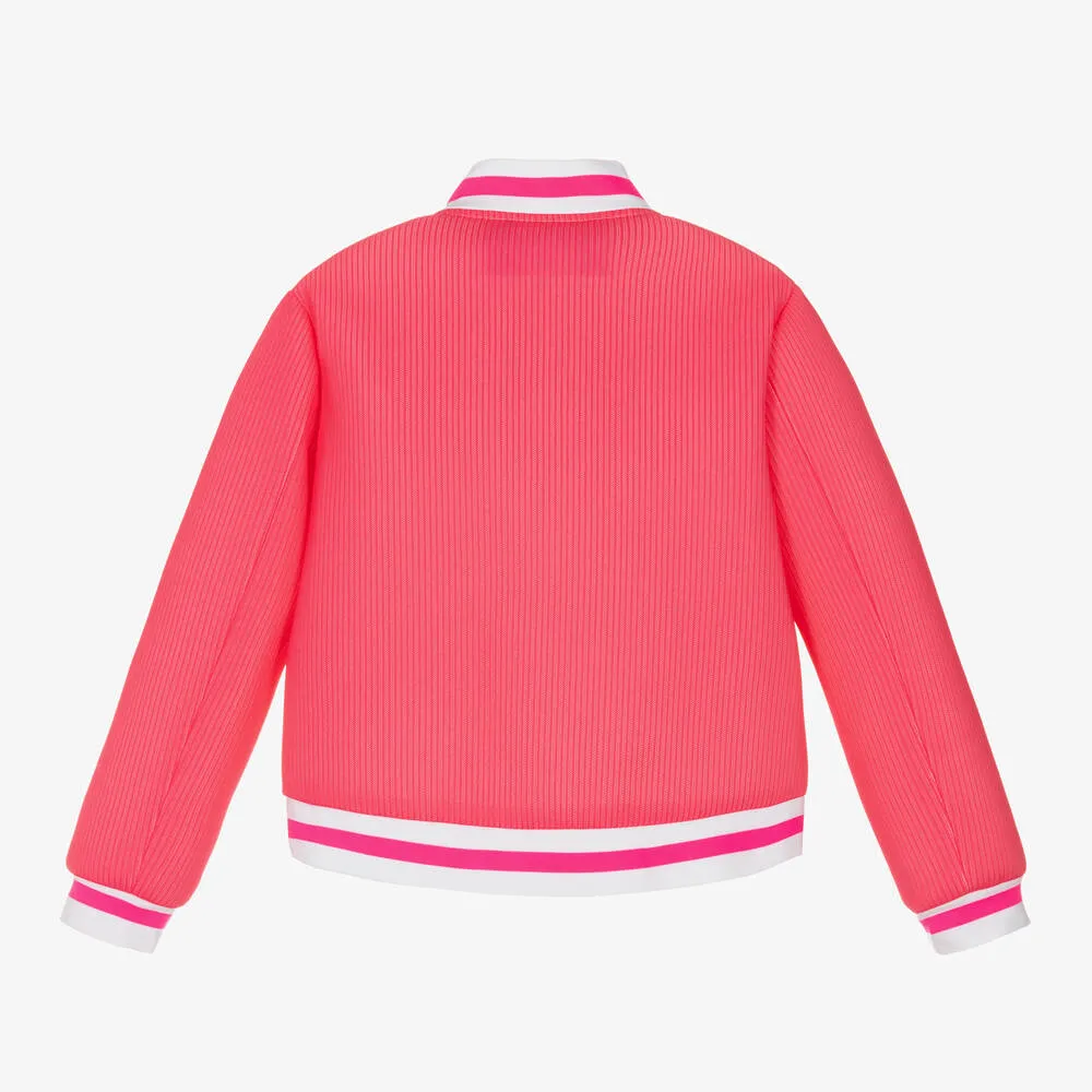 Girls Pink Bomber Jacket