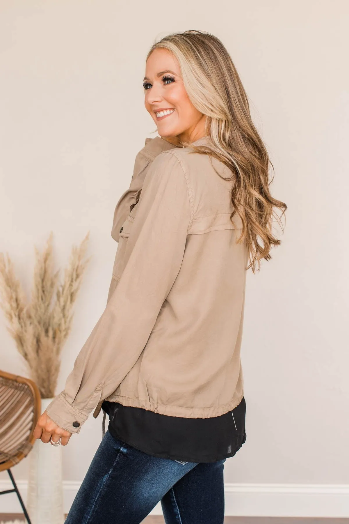 Going Undercover Lightweight Jacket- Beige