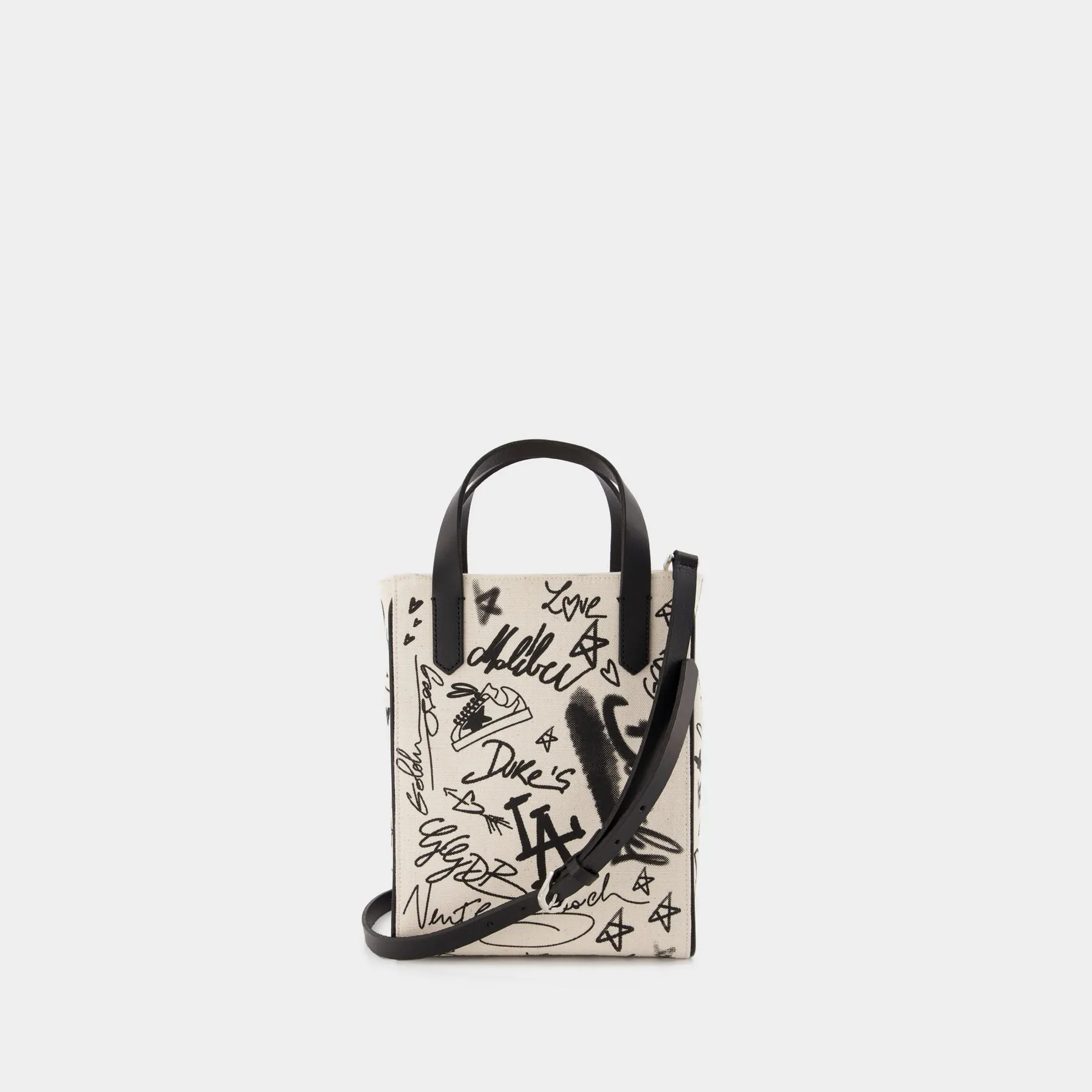 Golden Goose Deluxe Brand  California Tote Bag - Golden Goose - White/Black - Leather