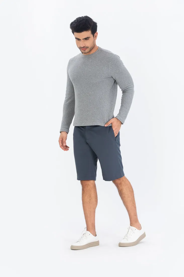 Grey All Weather Essential Stretch Chino Shorts