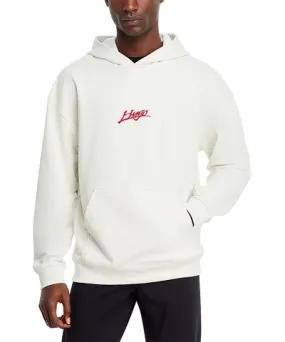 Hugo Dlogolong Cotton Logo Embroidered Hoodie