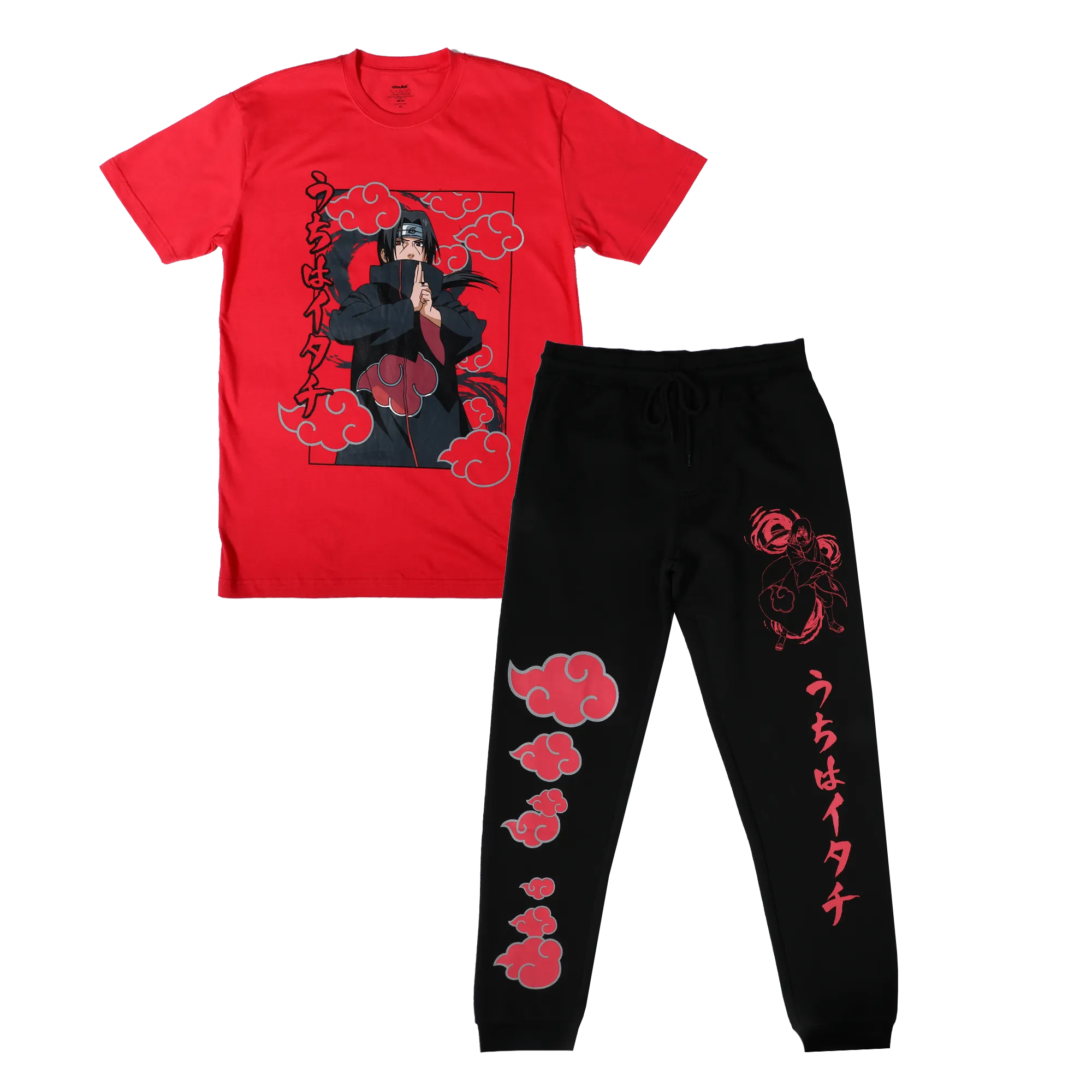 Itachi Uchiha Black and Red Lounge Set