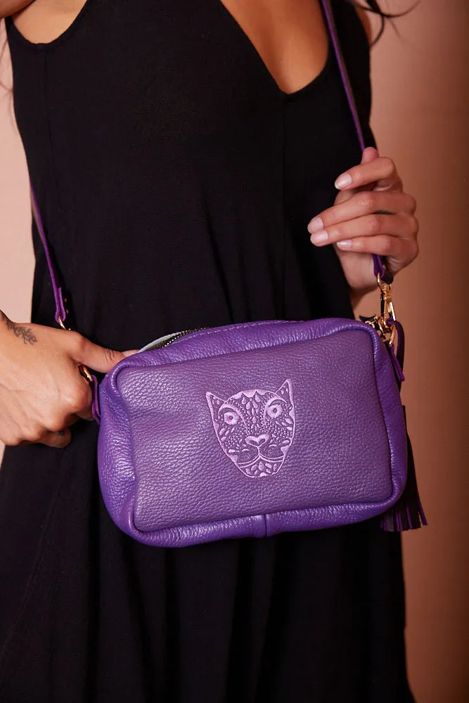 JAGUAR LUCIA CROSSBODY// EGGPLANT