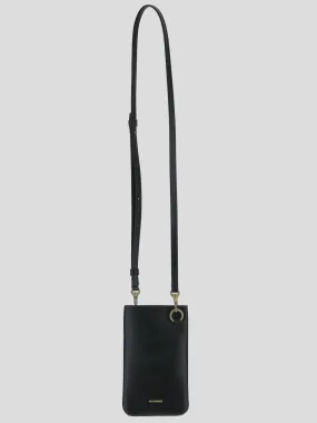 Jil Sander Logo Print Crossbody Bag