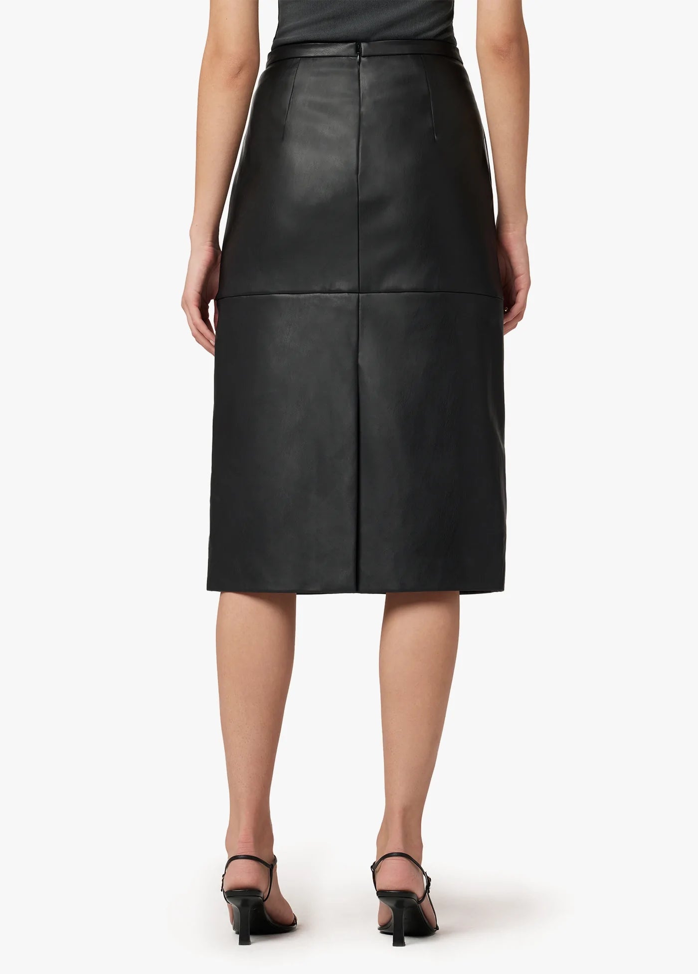 Joe's Jeans Doreen Cross Seamed Vegan Leather Skirt