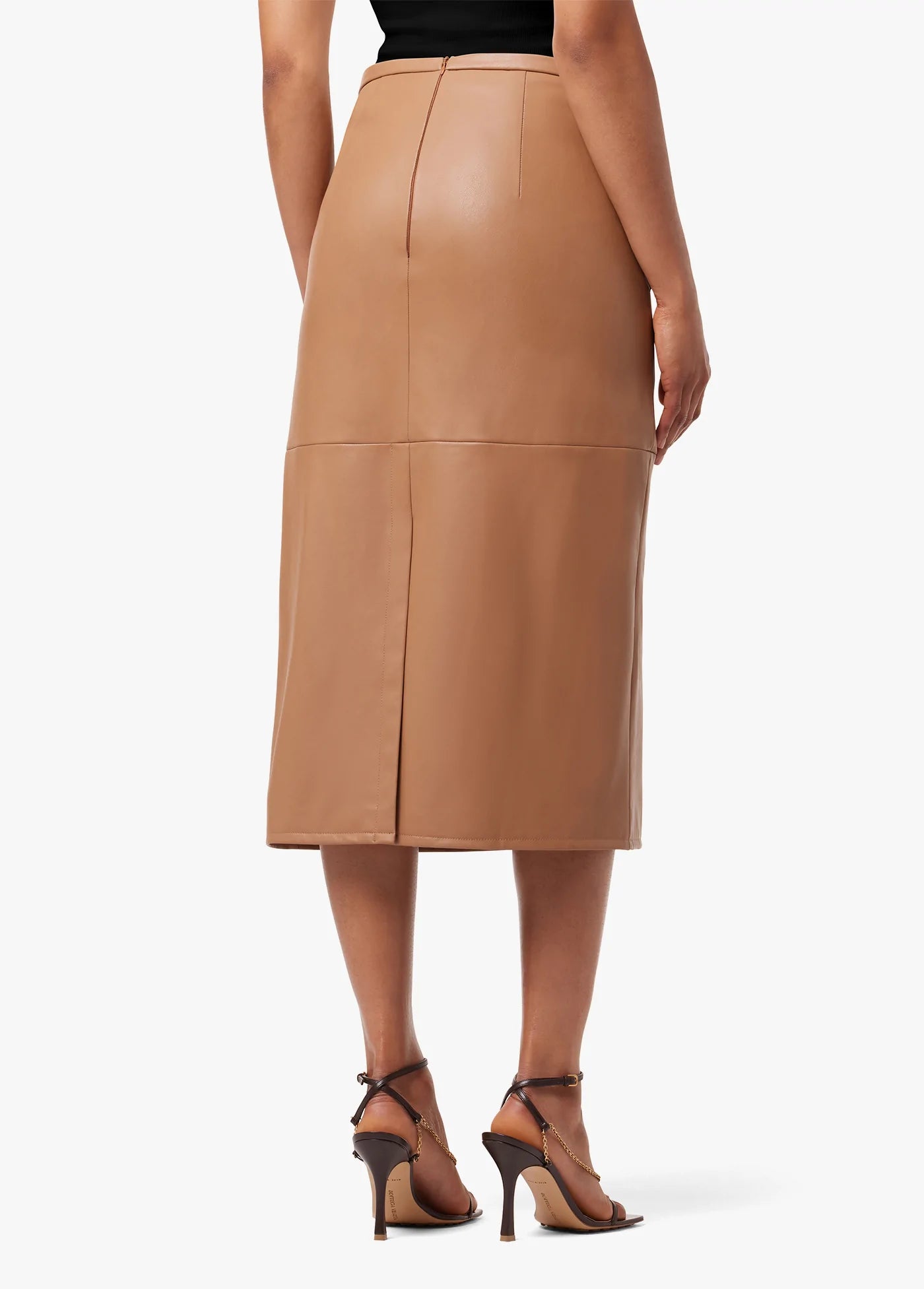 Joe's Jeans Doreen Cross Seamed Vegan Leather Skirt