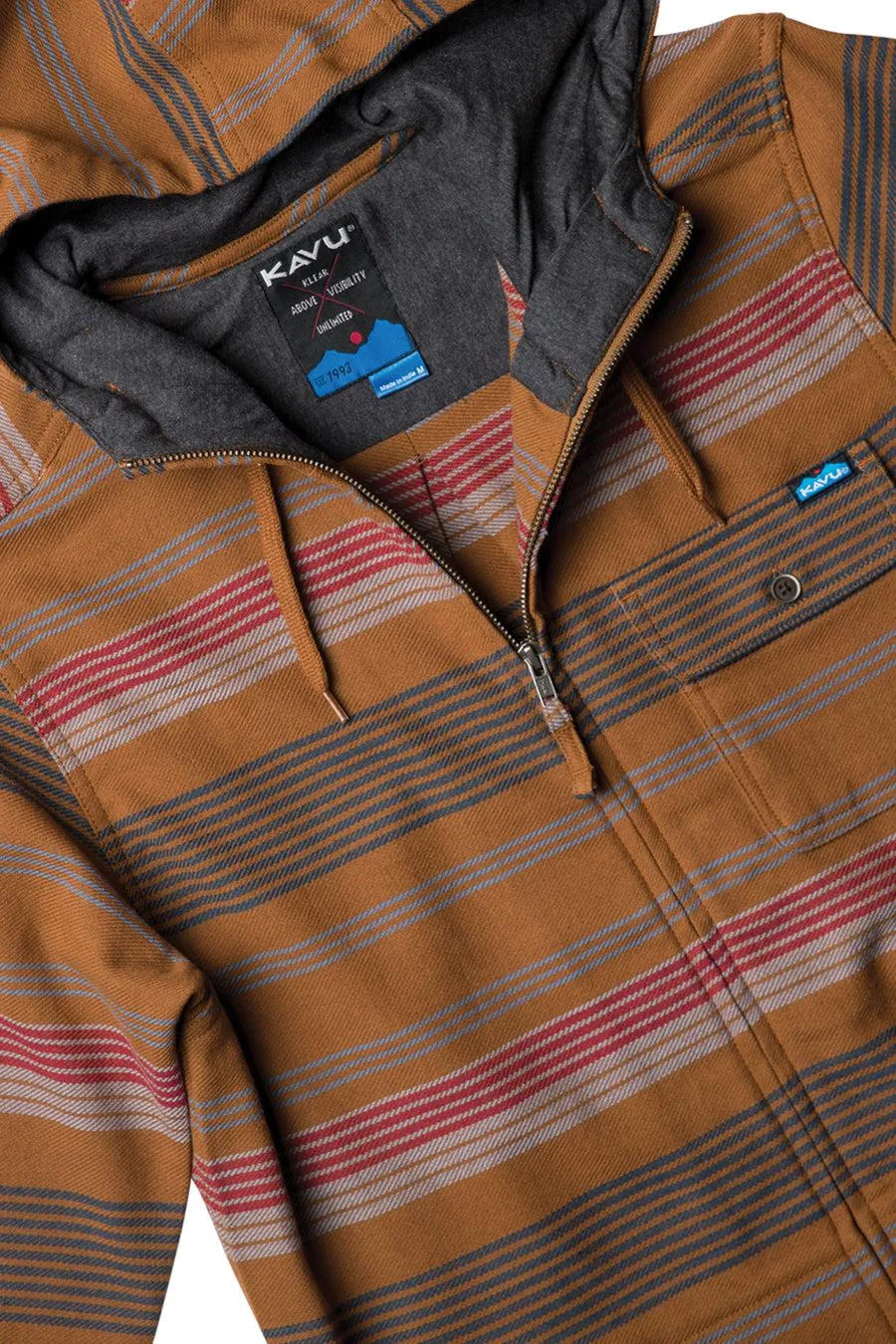 Kavu Seaboard Hoodie In Bronze Brown