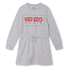 Kenzo LS Logo Print Sweater Dress