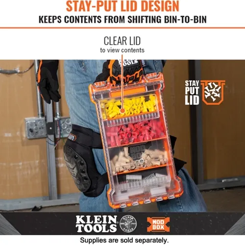 Klein MODbox™ Component Box For Tool Bag, Tool Tote, or Backpack (all sold separately) 54812MB