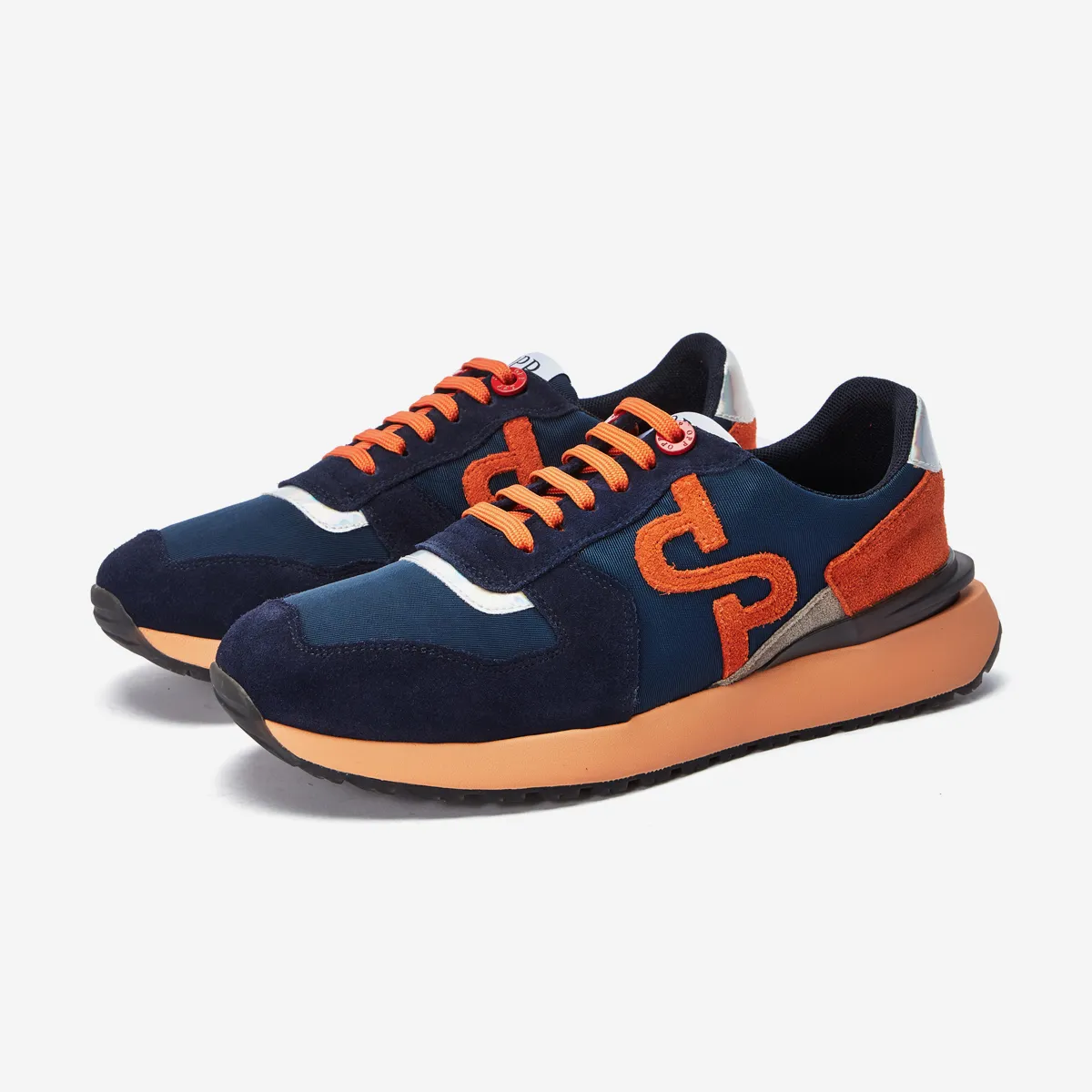 Lace-Up Suede Sneaker Blue 