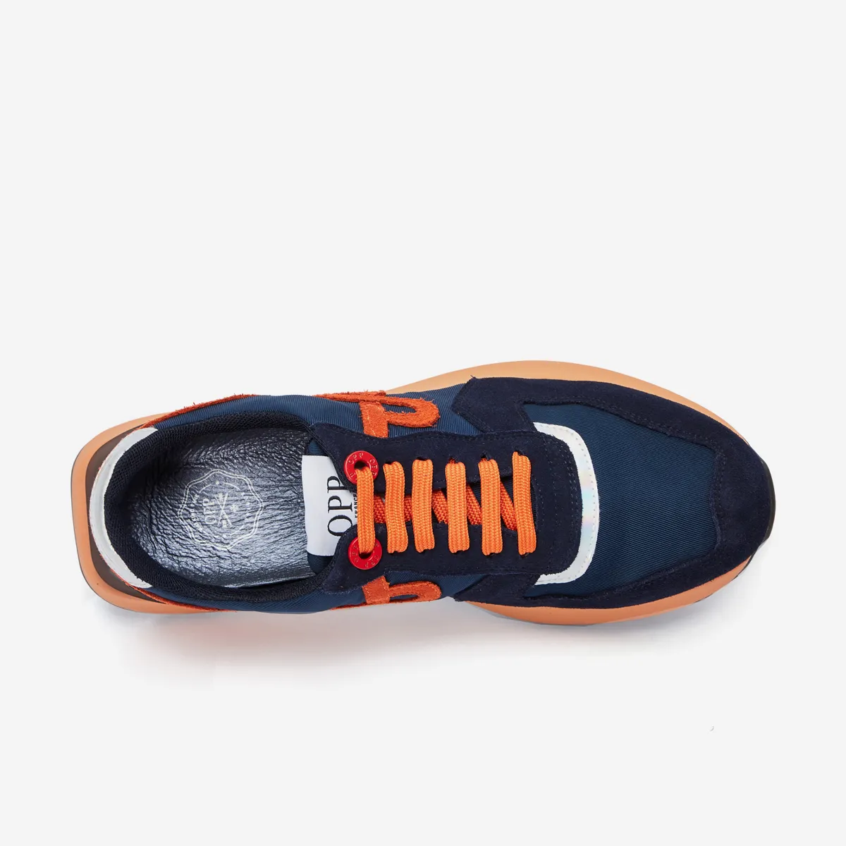 Lace-Up Suede Sneaker Blue 