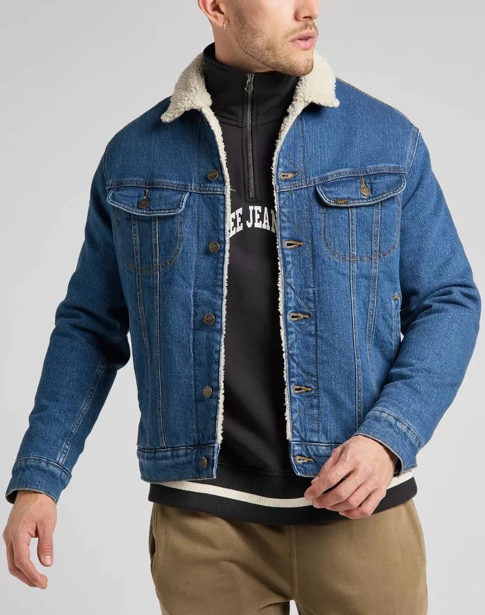 Lee Sherpa Denim Jacket Azure