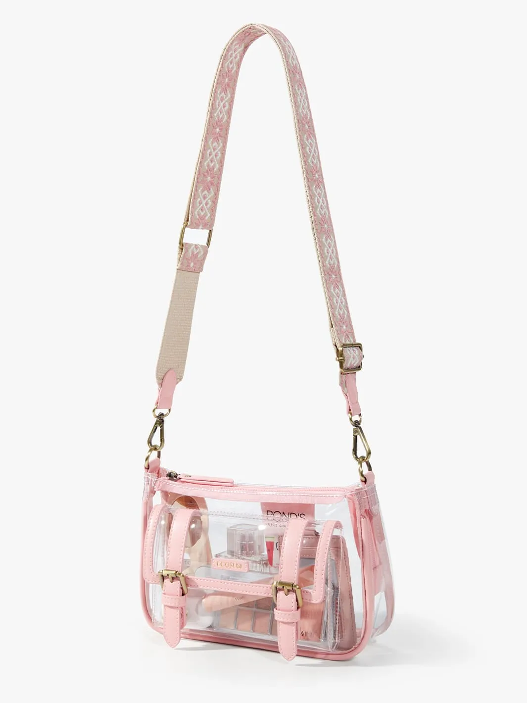 Lila's Clear Wide Strap Crossbody Bag