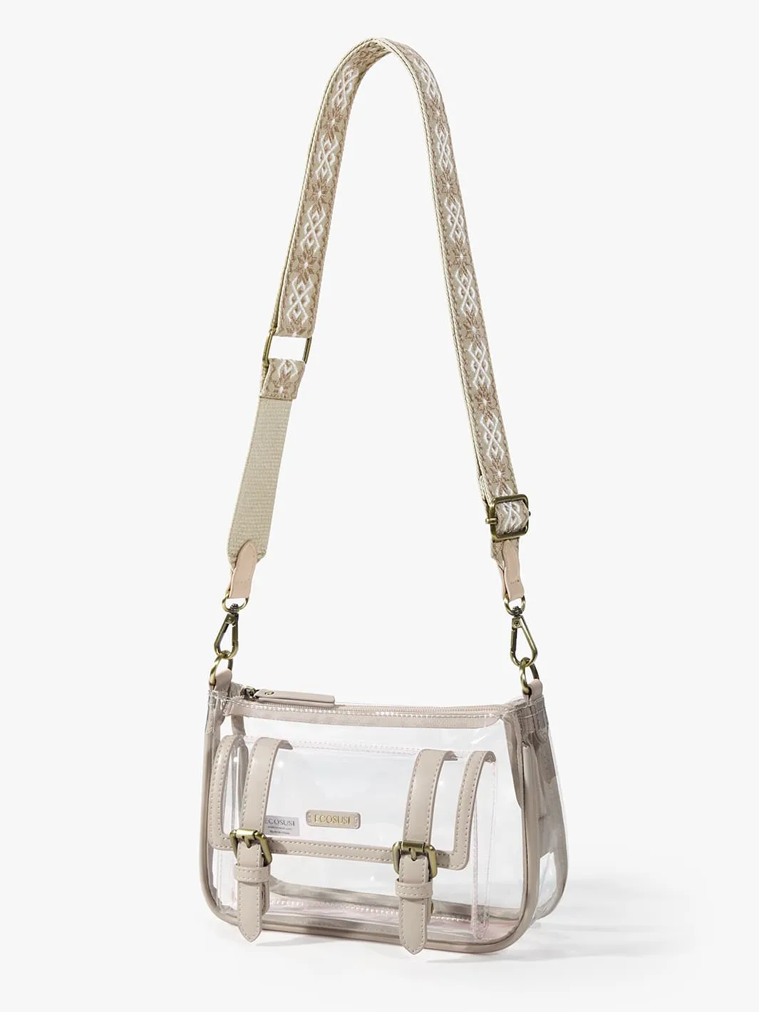 Lila's Clear Wide Strap Crossbody Bag