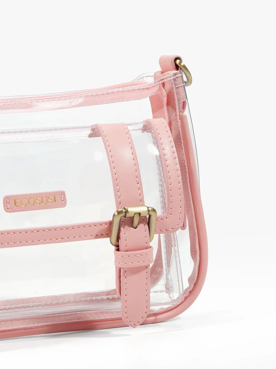 Lila's Clear Wide Strap Crossbody Bag