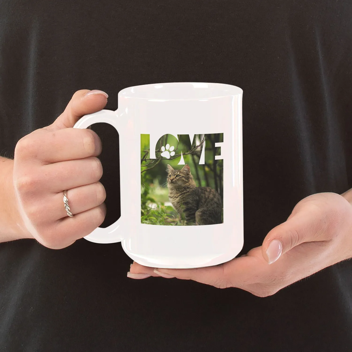 Love Paw Personalized 15oz Ceramic Mug