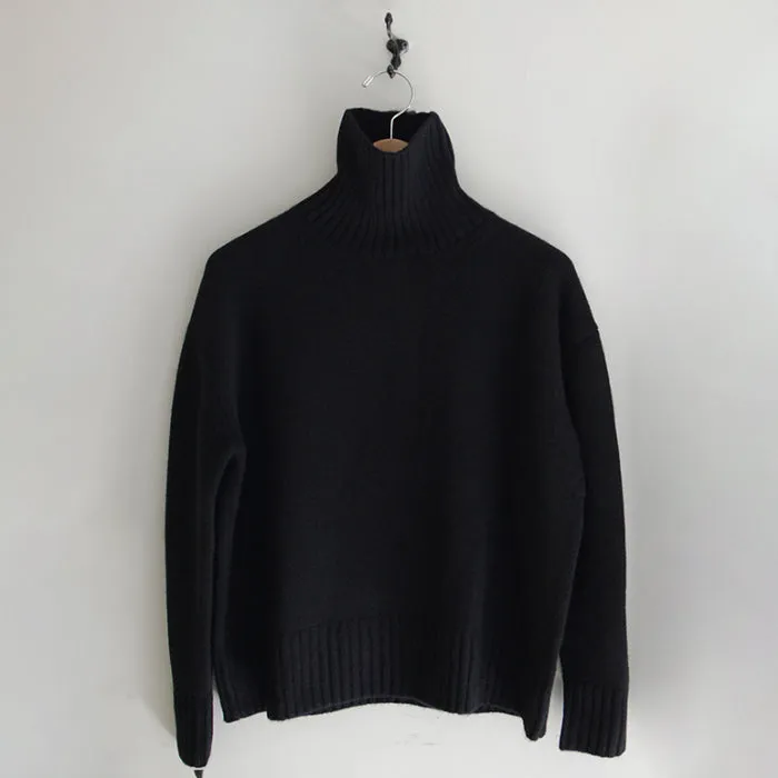 Makié Woman Cashmere Turtleneck Sweater Black