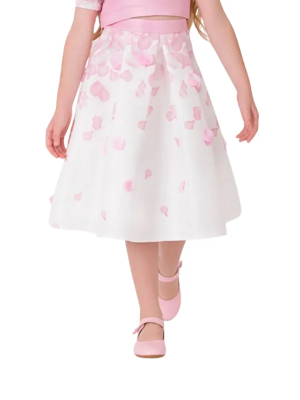 Mama Luma Skirt Petals Pink & White