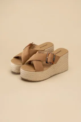 Manta Espadrille Platform Slides