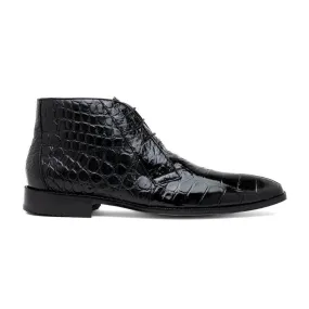 Marco Di Milano Pietro Men's Shoes Exotic Alligator Derby Boots (MDM1196)