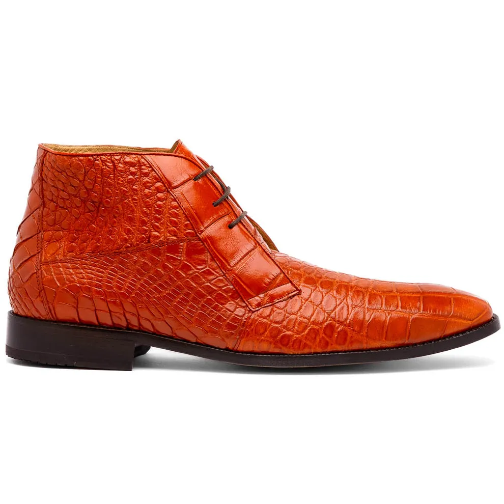 Marco Di Milano Pietro Men's Shoes Exotic Alligator Derby Boots (MDM1196)