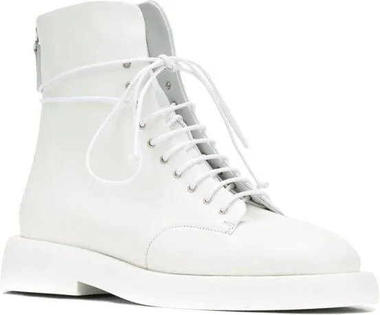 Marsèll back zip fastening boots White