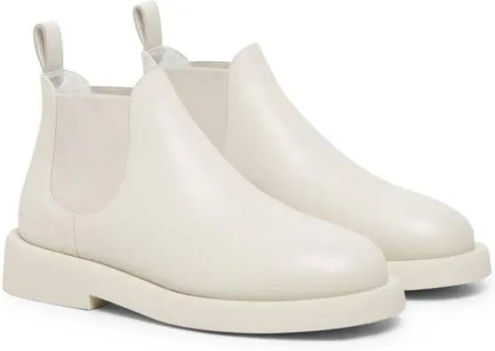 Marsèll Gommello leather Chelsea boots White