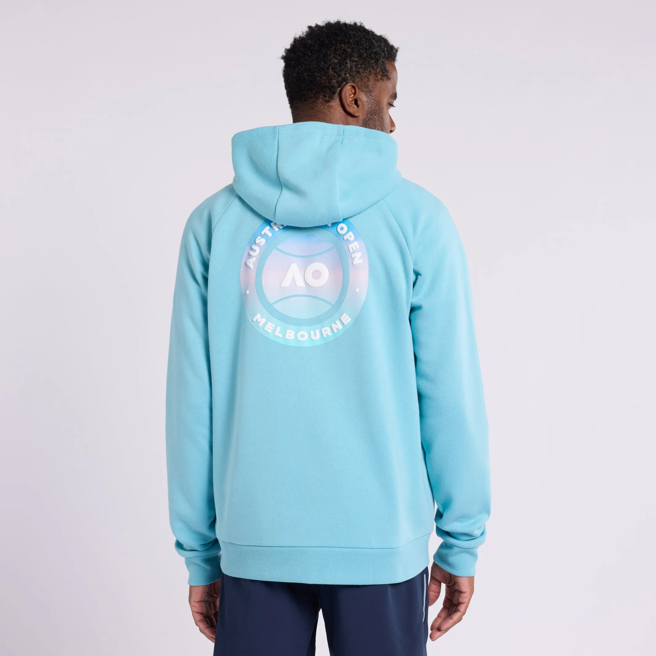 Men's Hoodie Jacket AO Round Logo Backprint