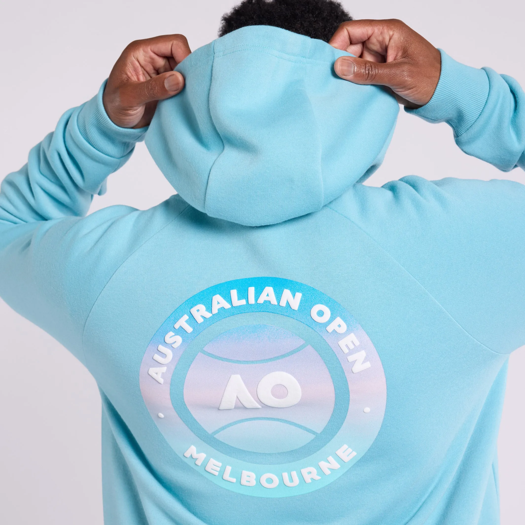 Men's Hoodie Jacket AO Round Logo Backprint