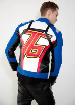 Mens Soldier 76 Blue Leather Jacket | LucaJackets