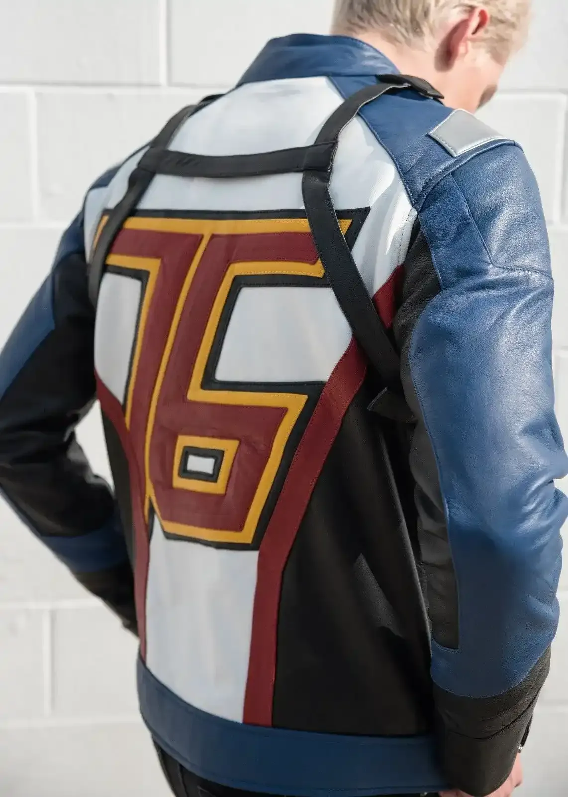 Mens Soldier 76 Blue Leather Jacket | LucaJackets