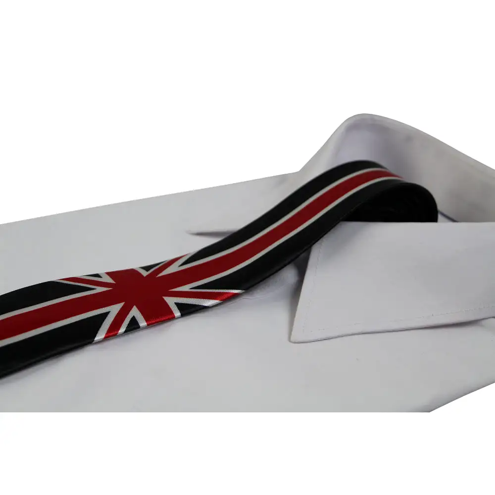 Mens Uk United Kingdom British Flag Novelty 5cm Skinny Neck Tie