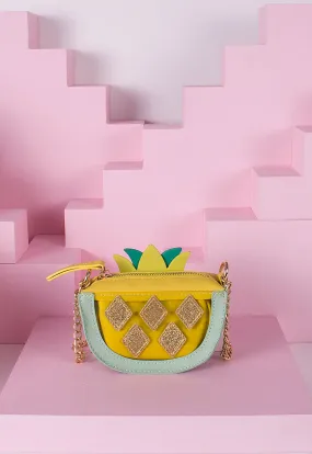 Mini Pineapple Shape Crossbody Bag