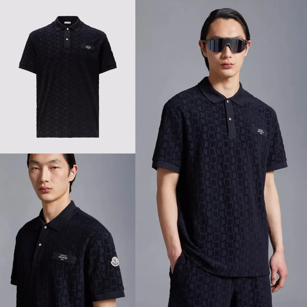 MONCLER  |Terrycloth Polo Shirt