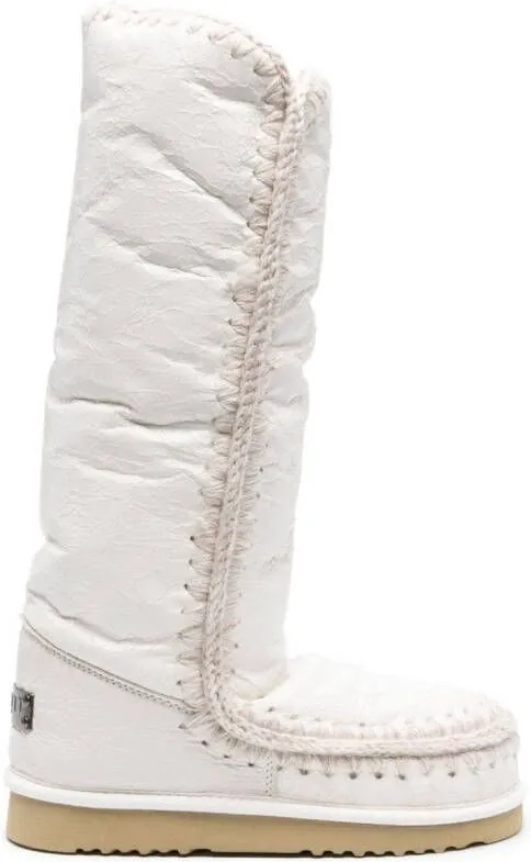 Mou Eskimo logo-patch boots White