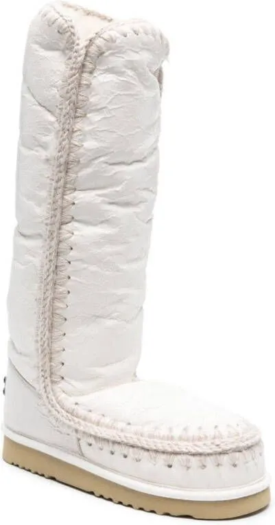 Mou Eskimo logo-patch boots White