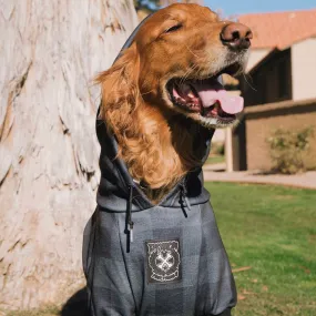 Murked Flannel Print Dog Hoodie