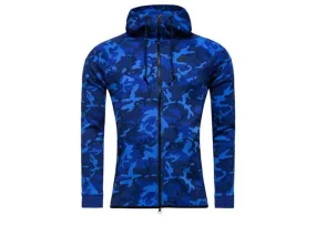 Nike Hoodie Tech Fleece Camo Game Royal Black