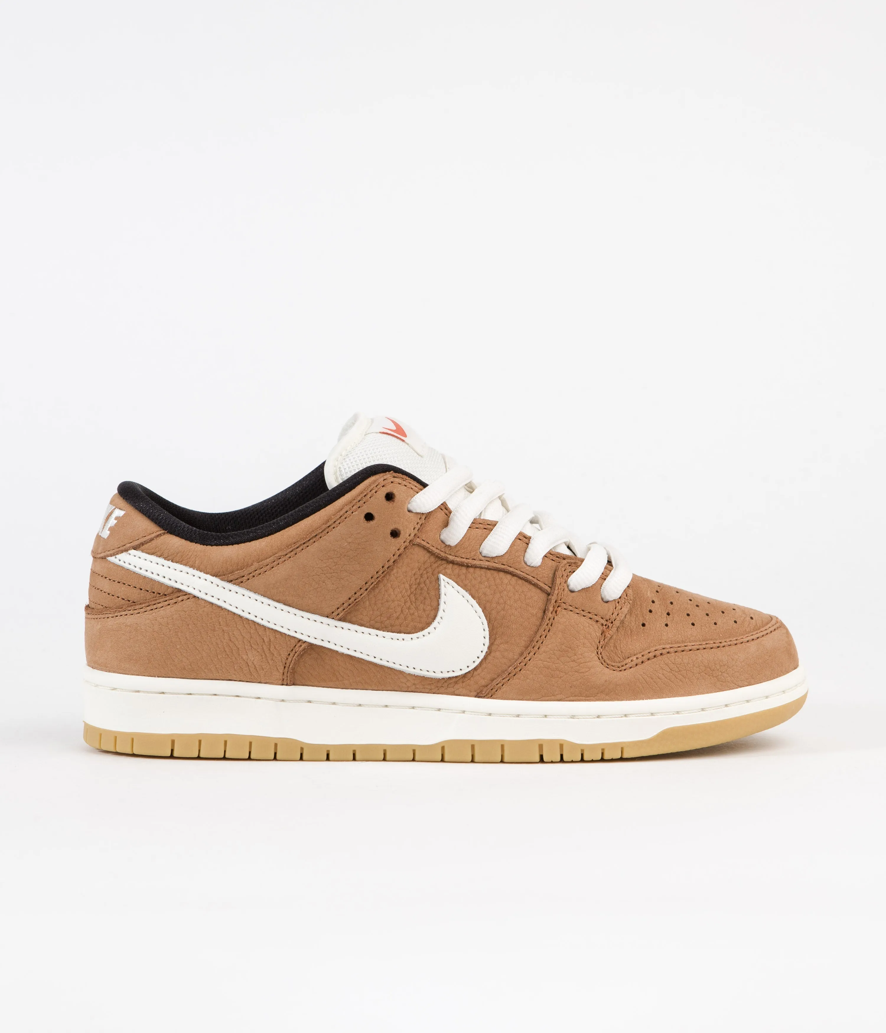 Nike SB Dunk Low Pro Orange Label Shoes - Dark Russet / Sail - Dark Russet - Black