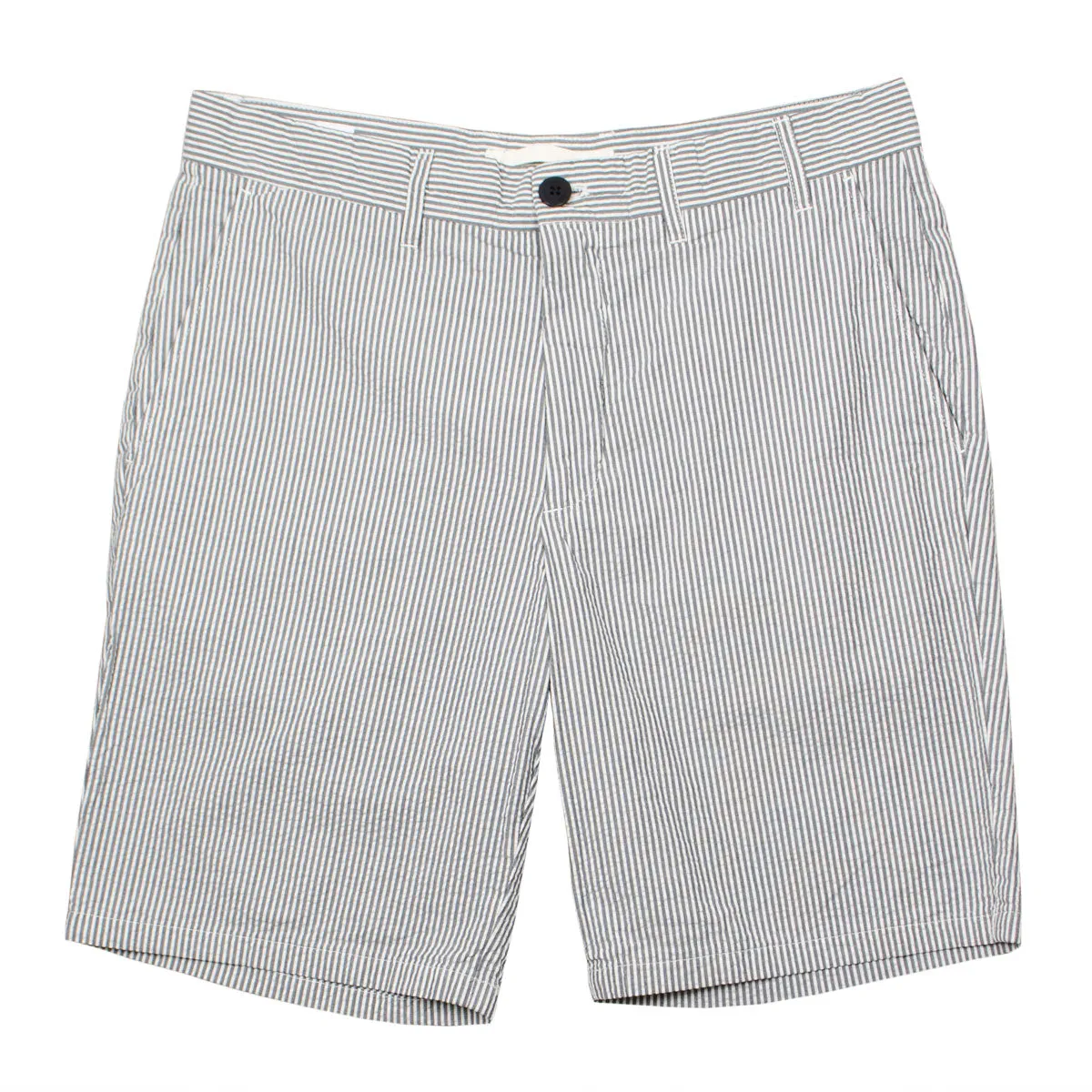 Norse Projects - Aros Seersucker Shorts - Navy Stripe