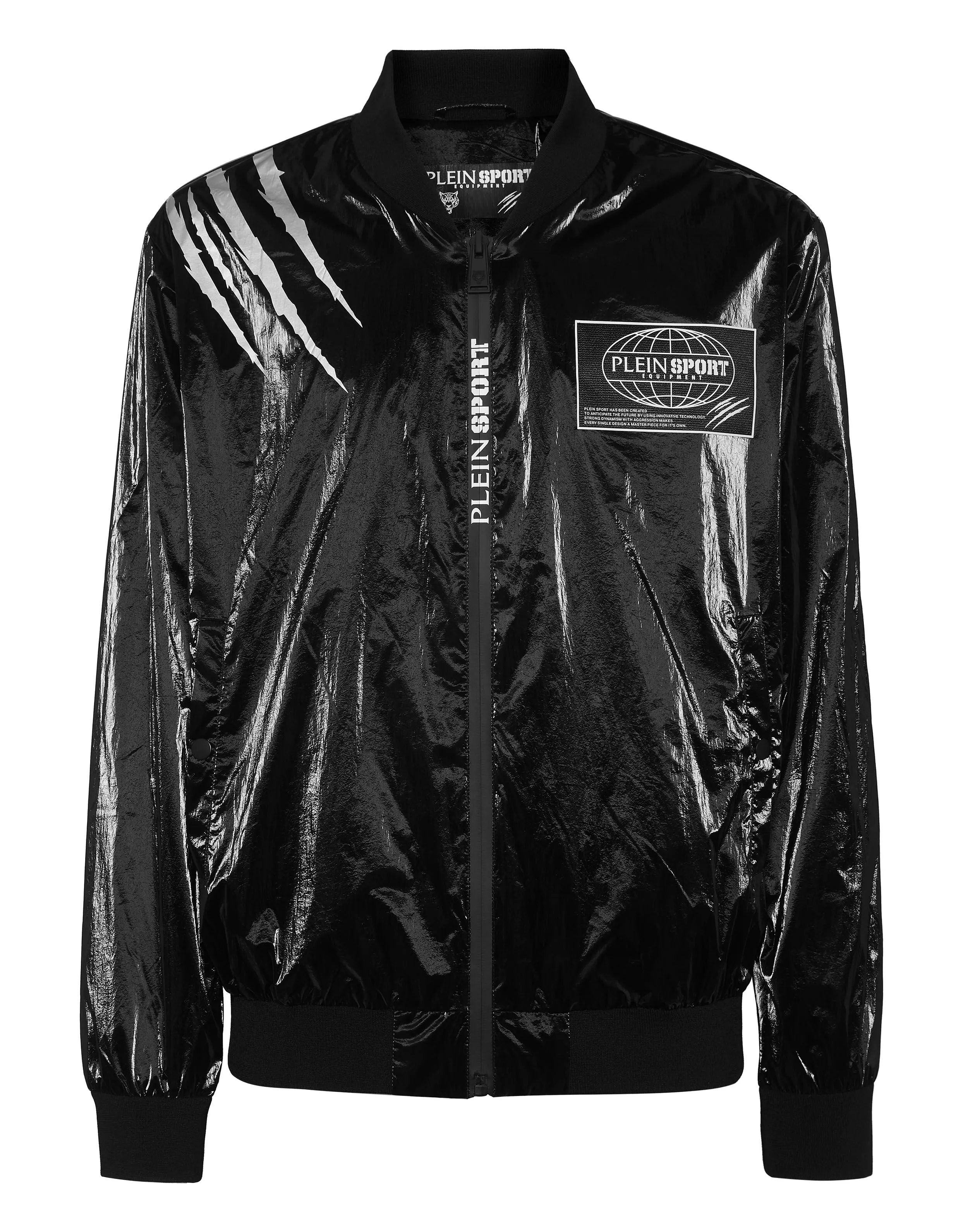 Nylon Crease Bomber Jacket